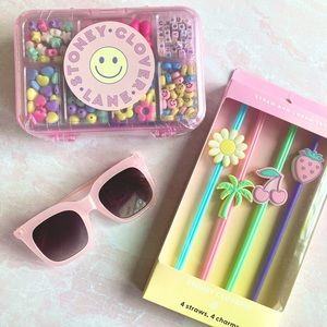Stoney Clover Lane X Target collab bead kit, sunnies, and straw set. ✨NWT✨